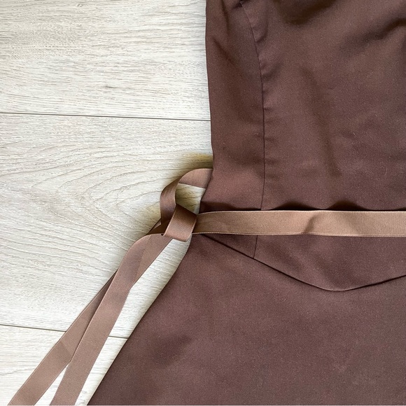 Vintage Charlotte Russe Strapless Brown A-Line Dress - Picture 4 of 10